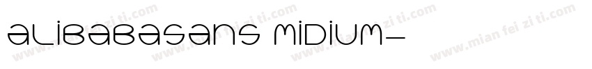 alibabasans midium字体转换